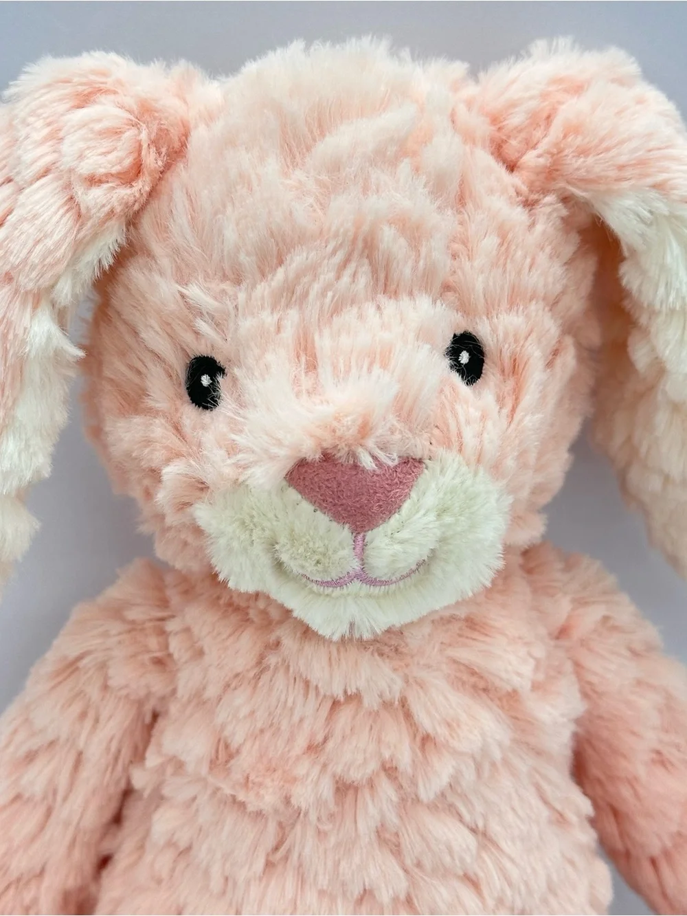 Lot/2 Mary Meyer Bunny White Pebble Plush Rabbits Stuffed Animal Soft Pink Beige